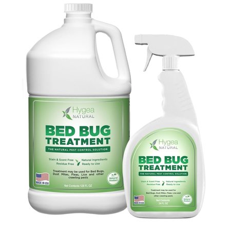 HYGEA NATURAL 24 oz & 128 oz Bed Bug Treatment Combo Pack Refill EXTC-2509